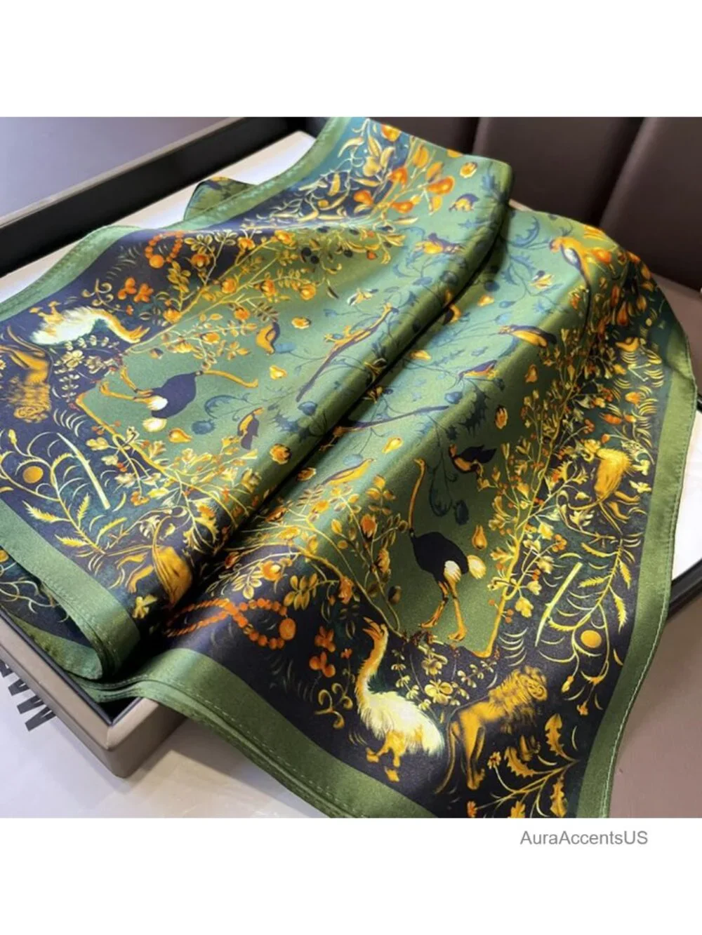 100% Pure Mulberry Silk Square Scarf 26